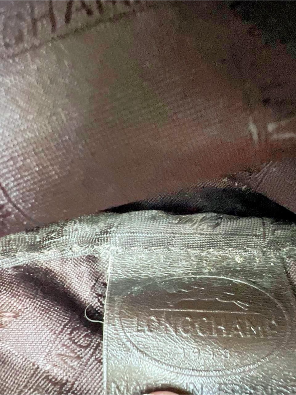Vintage Longchamp Brown Leather Briefcase with pebbled texture #business #profe - Picture 7 of 7